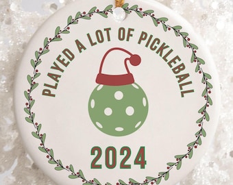 Pickleball Ornament Świąteczny Pickleball Personalizowany Prezent Pickleball Ozdoba Świąteczna Pickleball Gracz Pickleball Prezent Dla Miłośnika Pickleball Wiosło