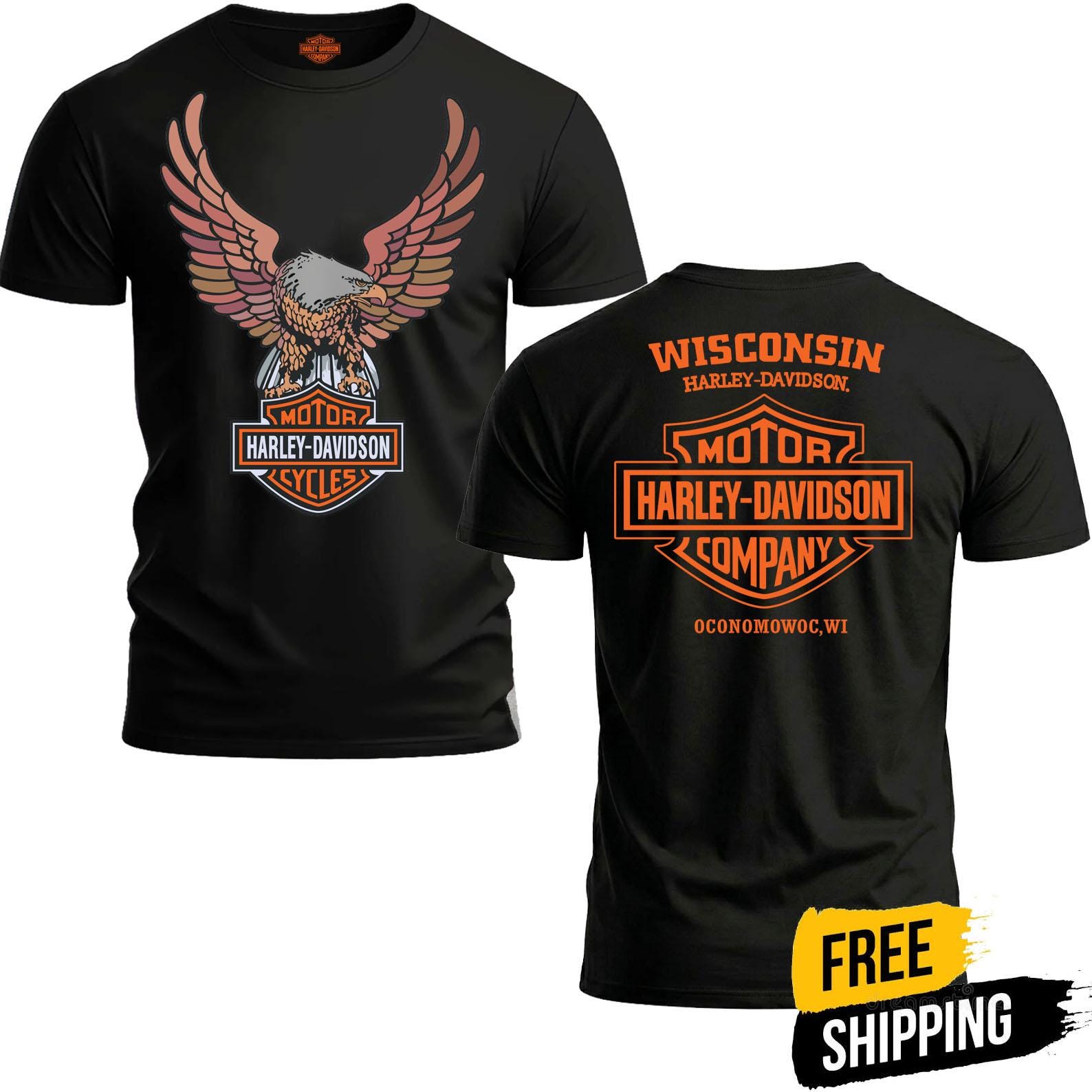 Harley Eagle T Shirt - Etsy