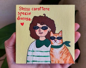Quadretto personalizzabile fatto a mano con il tuo animaletto