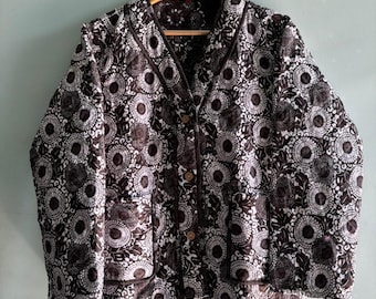 Quilted reversible jackets ,printed & comfortable, elegant look unbelievable collection, viral designs , pure cotton.