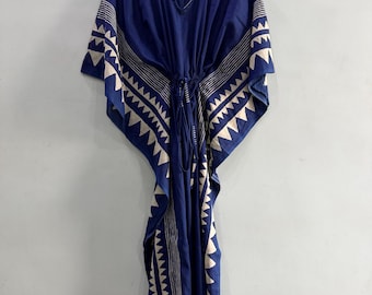 Summers wear, free size, soft & breathable, Mulmul cotton , easy wash, long Kaftaan, comfortable.