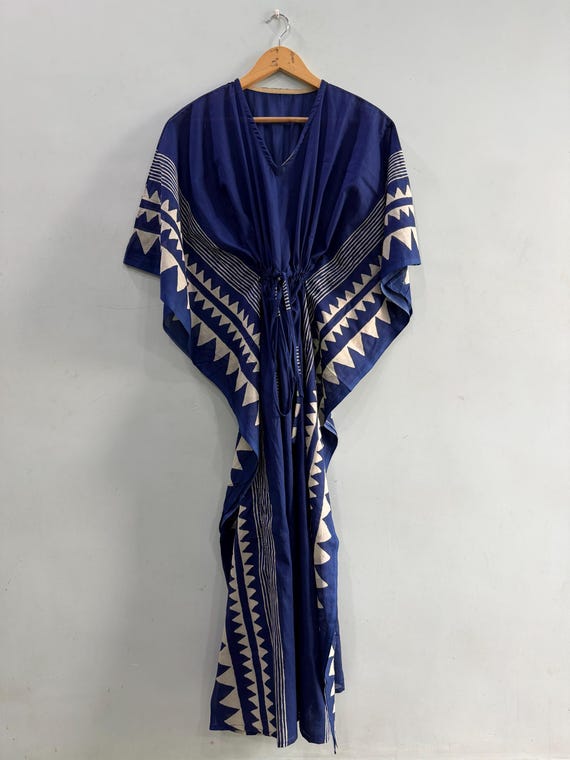 Summers wear, free size, soft & breathable, Mulmul cotton , easy wash, long Kaftaan, comfortable.