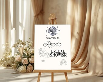 Bridal Shower Welcome Sign Template ; Personalized-Canva Template