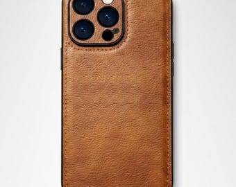 Housse de protection en cuir pour iPhone