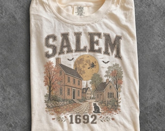 Salem 1692 Shirt, They Missed One Witch Tee, Funny Witch Shirt, Vintage Halloween Tee, Spooky Season Graphic Shirt