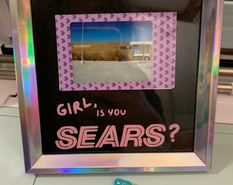 Girl, is you Sears? Framed instax photo. Hampton, Virginia