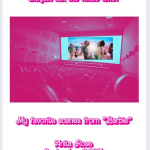 Zine - my favorite scenes from “Barbie”