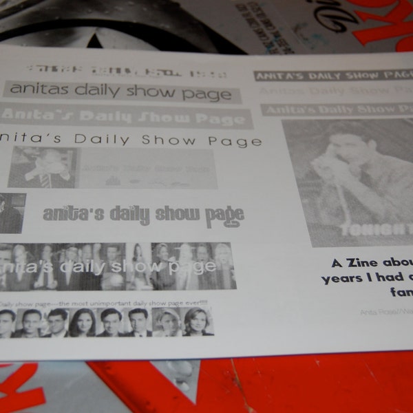 Anita's Daily Show Page a zine about the five years I had a daily show fan site