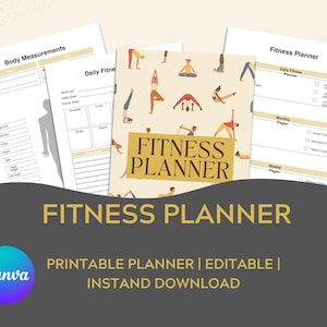 Fitness Planner: Workout & Meal Planning, Health Goals (PDF Download)