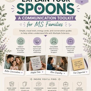 MS Families Communication Toolkit | Spoon Theory Workbook, Caregiver Support (PDF Download)