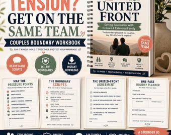 In-Law Boundaries Workbook | Couples Communication & Marriage Workbook | Family Boundary Scripts | Relationship PDF