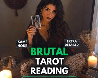 Lectura de Tarot brutal / En la misma hora, sin rodeos, predicción psíquica honesta y veraz