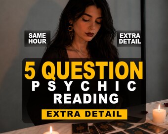 Lectura psíquica de 5 preguntas / Orientación sobre el amor y la vida en la misma hora / Percepciones psíquicas precisas