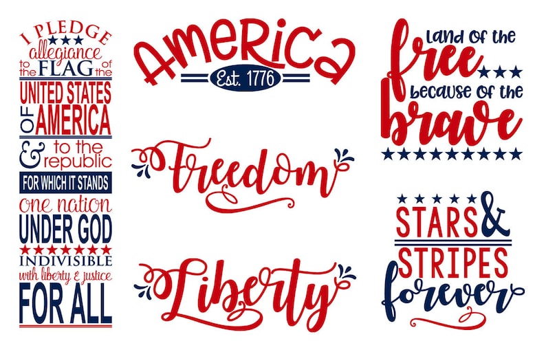 Download Patriotic SVG Bundle-cut files for Cricut Silhouette ...