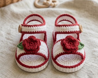 Crochet Baby Sandals Pattern PDF, Newborn Shoe PDF Pattern, Handmade Baby Footwear Pattern, Crochet Gift Pattern, Summer Sandals Pattern