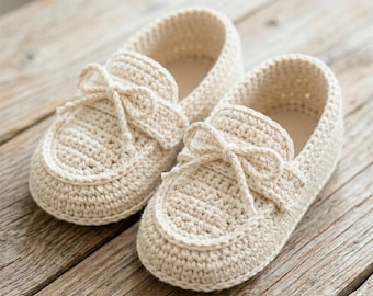 Baby Loafers Crochet Pattern PDF, Newborn Baby Shoes PDF, Newborn Baby Shoes PDF, Baby Shower Gift Pattern, Crochet Shoe Pattern