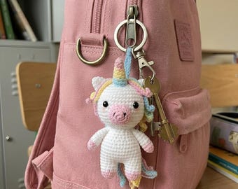 Crochet Unicorn Keychain Pattern PDF, Amigurumi Unicorn Pattern, Handmade Gift DIY Project, Cute Crochet Design, Amigurumi Keychain DIY