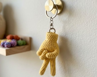 Crochet Hand Keychain Pattern PDF, Mini Amigurumi Hand Pattern, DIY Crochet Keychain Pattern, Amigurumi Hand Keychain Crochet Pattern