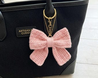 Crochet Bow Pattern PDF, Keychain Bow Pattern, Simple Yarn Bow DIY, Easy Crochet PDF Pattern, Cute Gift Wrap Bow Pattern