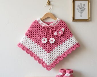 Crochet Child Poncho Pattern PDF, Kids Poncho Crochet Pattern, Easy Crochet Child Poncho Pattern, Kids Fashion Crochet PDF