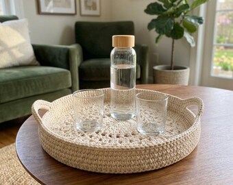 Crochet Tray Pattern PDF, Handmade Basket Bowl Pattern, Crochet Storage Tray Pattern, Easy Crochet Basket PDF, Modern Home Organizer Pattern
