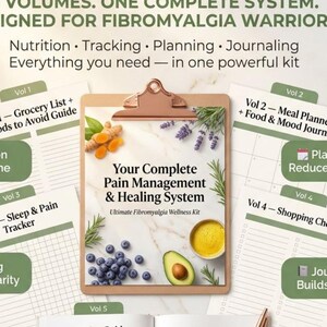 Fibromyalgia Wellness Kit, Pain Management System, Chronic Pain Tracker (Instant Download)