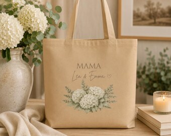 Hydrangea Personalized Tote Bag | Sac fourre-tout personnalisé | Bolsa tote personalizada