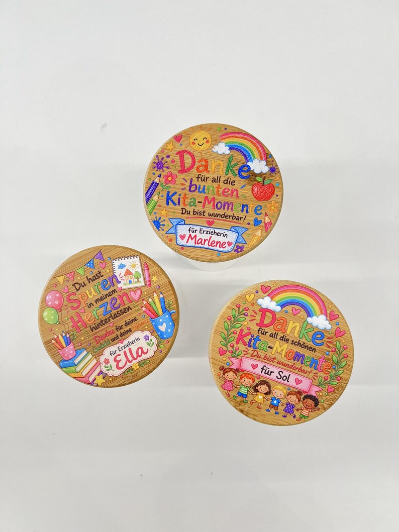 Personalisiertes Bonbonglas Erzieherin Geschenk, Kita Abschiedsgeschenk, Danke Lehrerin, Süßigkeitenglas Kindergarten image 19