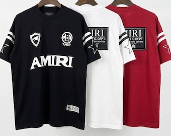 Amiri Cotton Streetwear Graphic T Shirt Unisex Designer Fashion Tee