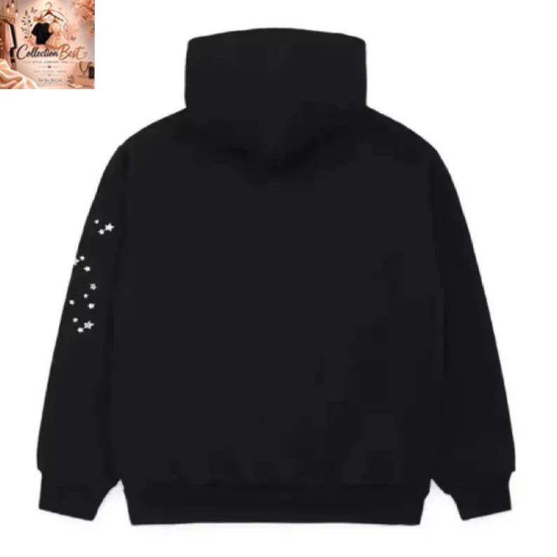 Sp5der Spider Web Graphic Hoodie Svart Oversized Streetwear Unisex Pullover Hoodie bild 2
