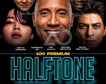 Paquete de 100 diseños populares en primer plano en formato PNG (tamaños A2, A3 y A4) / Gráficos llamativos para camisetas (DTF, DTG) / Paquete de diseño para ropa urbana