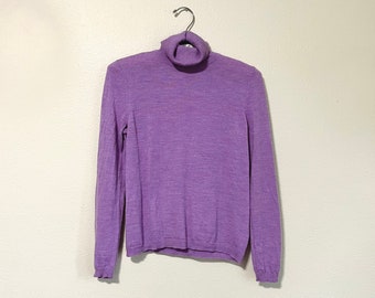 lavender mock turtleneck