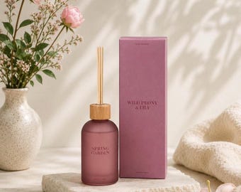 Diffusore a bastoncini con peonia e giglio selvatici, 200 ml