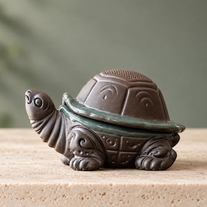 Ceramic Turtle Tea Strainer, Removable Shell Loose Leaf Tea Pet