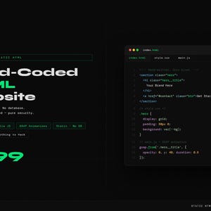 Custom HTML CSS Website | No WordPress | Hand-Coded Static Site | Fast Loading | SEO-Ready | Hosting Included | 5-Day Delivery