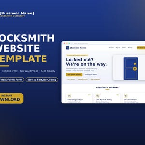 Modello di sito web per fabbri, HTML mobile-first, ottimizzato per i motori di ricerca, facile da modificare (nessuna programmazione richiesta)