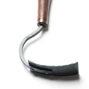 Handcrafted Gardening Hoe with Black Walnut Handle, Made in Montana