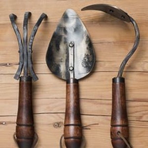 Handcrafted Gardening Tool Gift Set, Gardening Tools Handforged by Fisher Blacksmithing