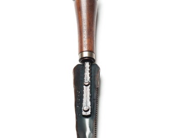 Handcrafted Perennial Trowel, Handforged Steel with Handturned Walnut Handle