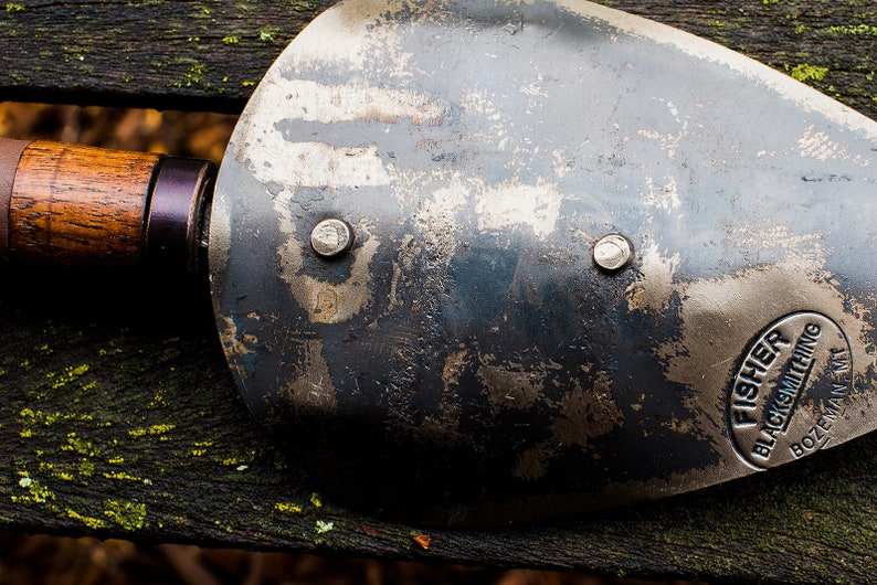 Handforged Garden Trowel, Blacksmith Made Gardening Gift image 2