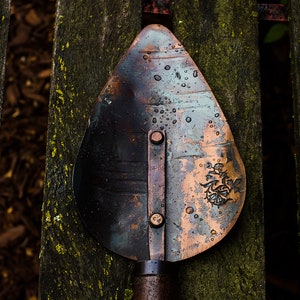 Handforged Garden Trowel, Blacksmith Made Gardening Gift image 1