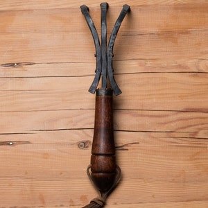 Handcrafted Gardening Rake with Handturned Walnut Handle by Fisher Blacksmithing image 2