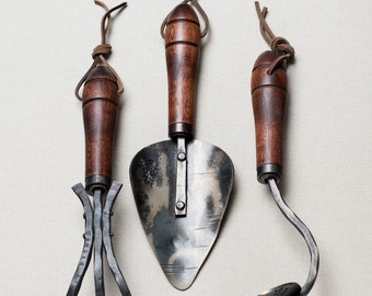 Gardening Tool Gift Set, Handforged Gardening Tools by Fisher Blacksmithing