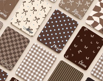 Funda Brown World para iPad con soporte para lápiz para iPad 11 A16, iPad Pro 2025/2024, iPad Air 8/7/6-11'' 13'', iPad Mini 7/6-8.3'', iPad 10/9/8/7.ª generación.