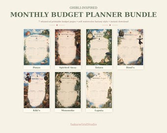 Ghibli Budget Planner Pack