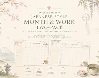 Japanese Style Planner Pack