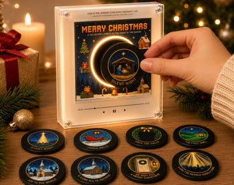 Personalized Christmas Gift for Family NFC Cassette Fridge Magnet Photo Music Player Preloaded Song