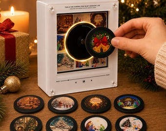 Personalized Christmas Gift for Family NFC Cassette Fridge Magnet Photo Music Player Preloaded Song