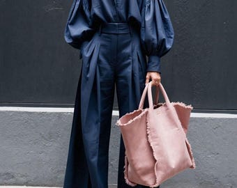 Ensemble pantalon à jambes larges