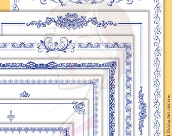 navy blue borders and